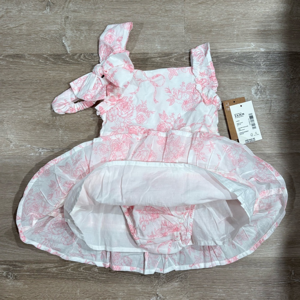 Gymboree Baby Girl Floral Sleeveless Dress - Picture 3 of 5